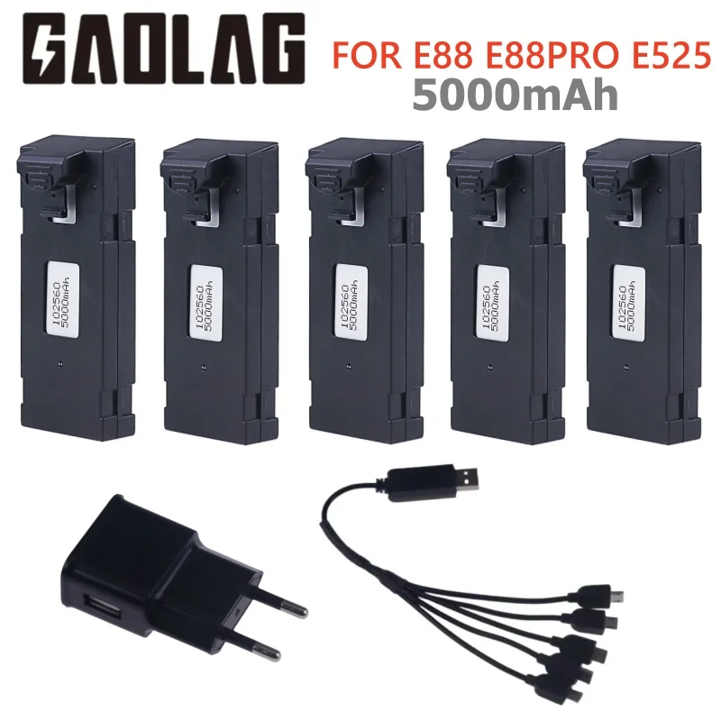 Drone Rc E99 K3 - Orijinal, Şarj Edilebilir 3,7V 5000mAh Lityum