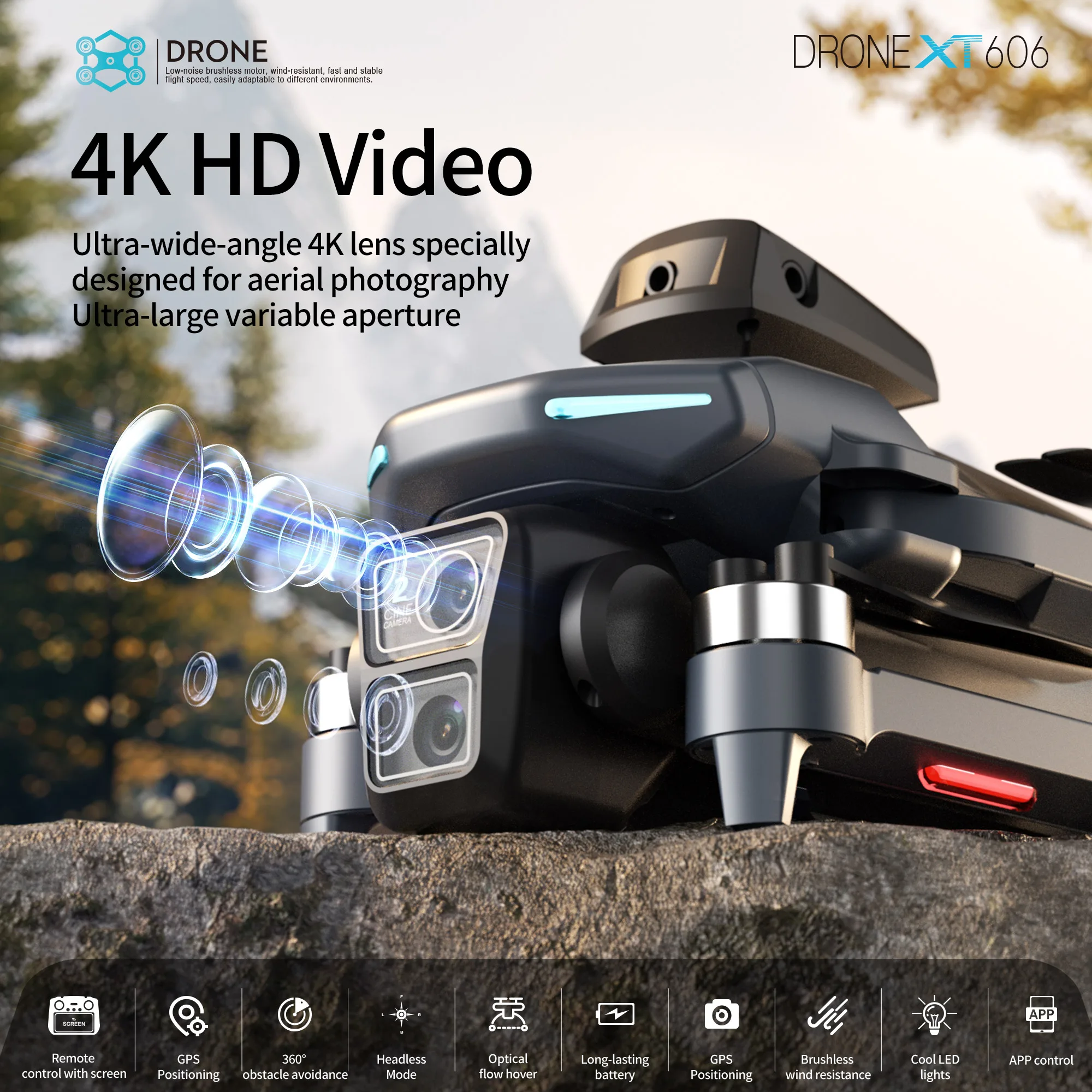 Orijinal XT606 Drone Profesyon - Drone Gps Rc Tt36 incelemesi ve fiyatı