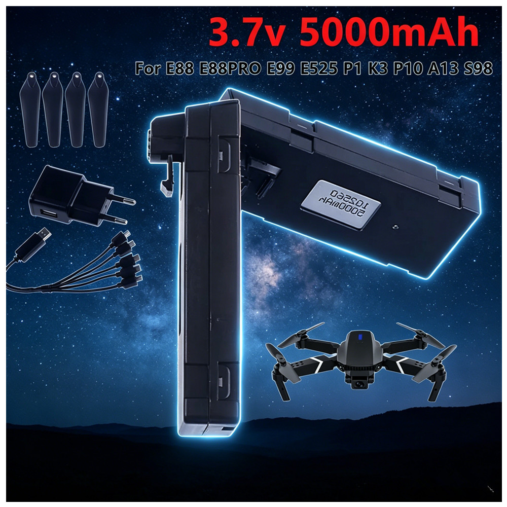 3.7V 5000mAh Şarj Edilebilir L - Drone Rc E99 K3 incelemesi ve fiyatı