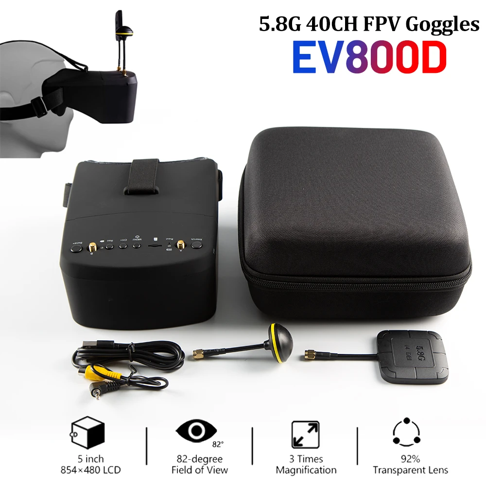SkyDElEV800D 5 İnç 800*480 FPV - Fpv Goggles Headset incelemesi ve fiyatı