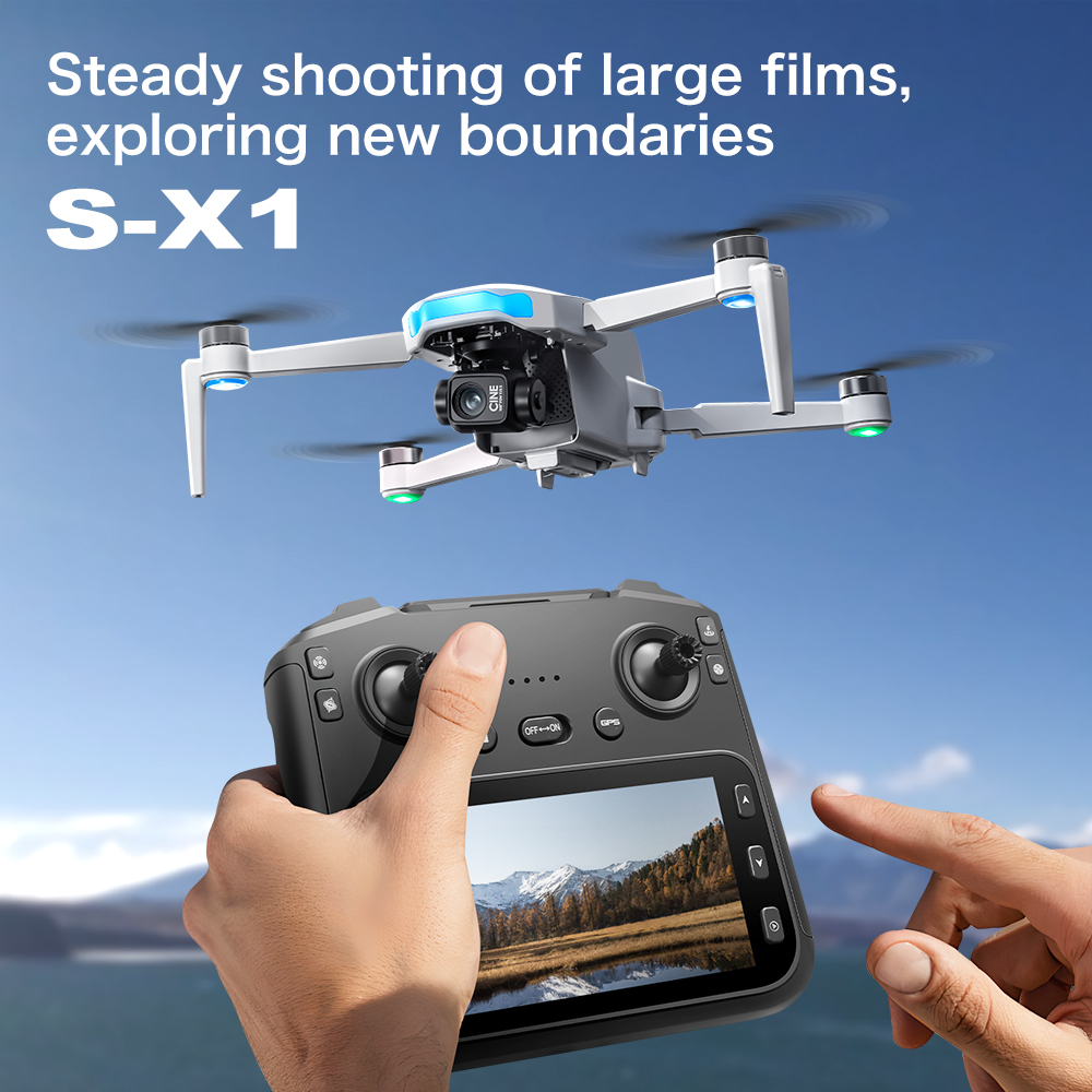 Orijinal S-X1 GPS Drone 8KHD p - Drone X1 Rc incelemesi ve fiyatı