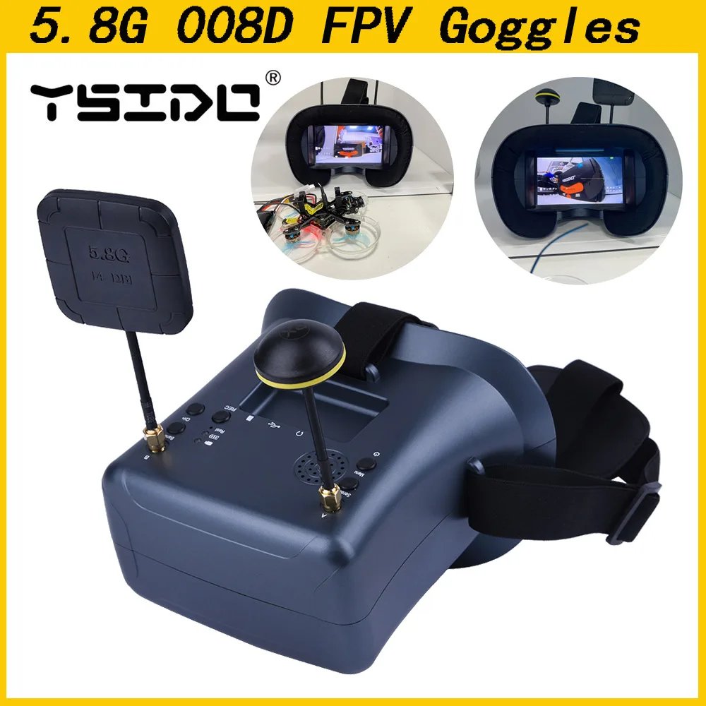 5.8G 40CH 4.3 Inç 800*480 Vide - Fpv Goggles Headset incelemesi ve fiyatı