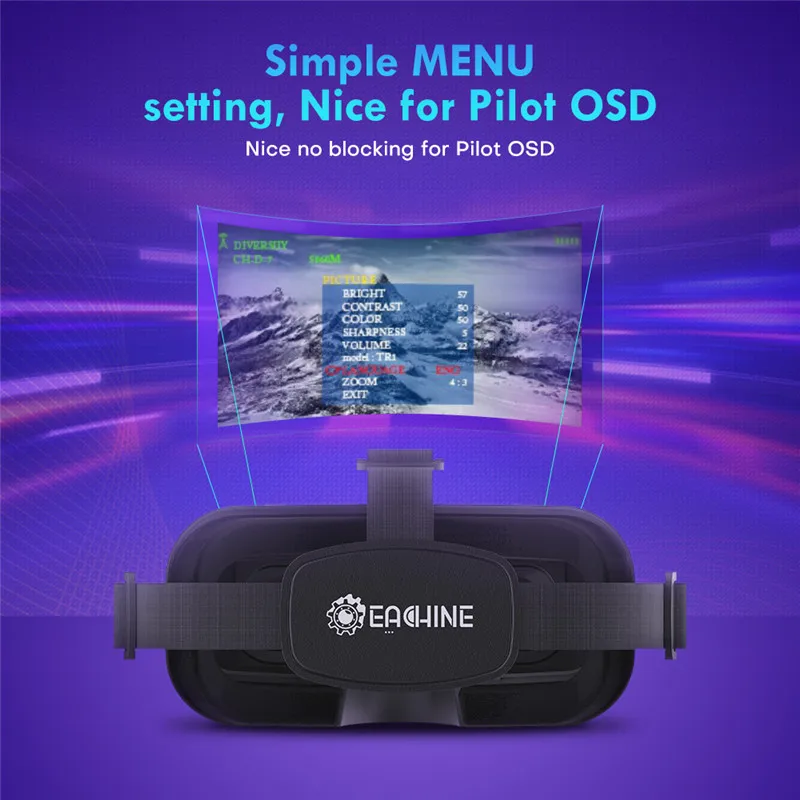 SmCpEachine EV800DM Değişken O - Fpv Goggles Headset incelemesi ve fiyatı